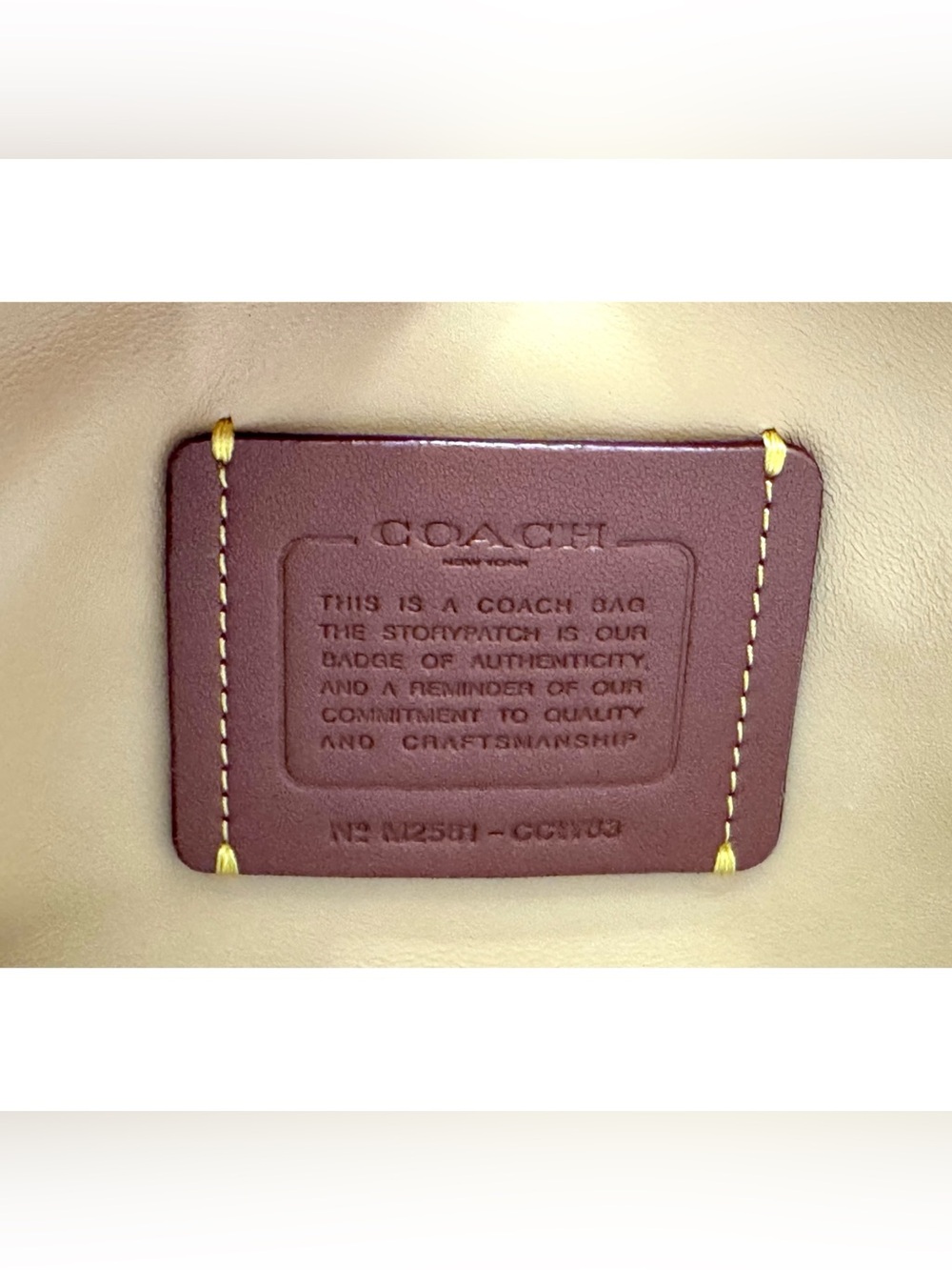 COACH Tabby Shoulder Bag 26 With Quilting, BISCUIT - Picture 8 of 10